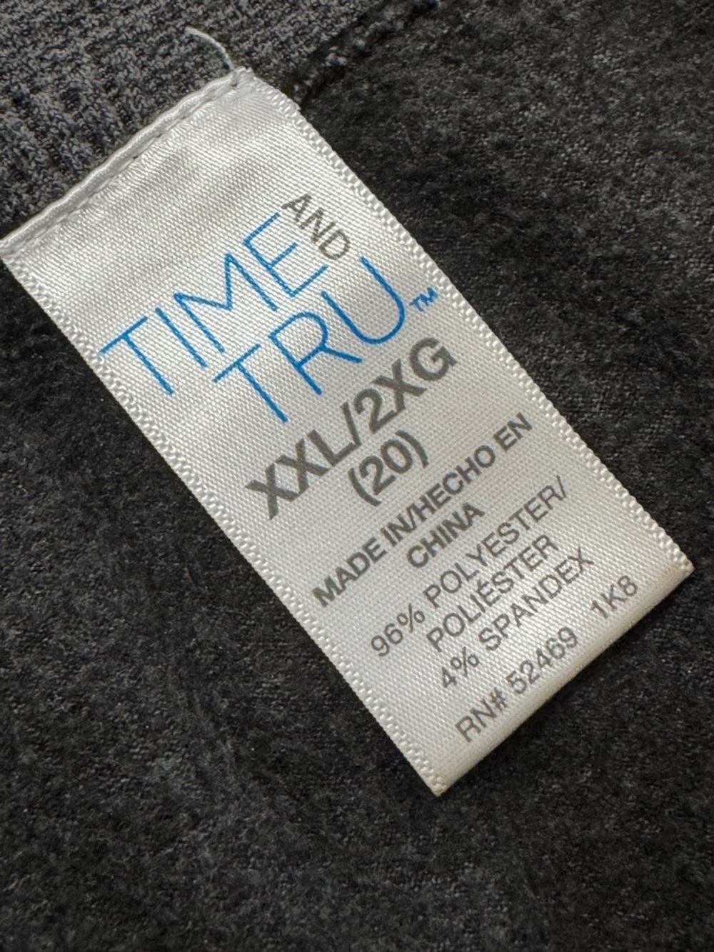 TIME AND TRU SWEATPANTS LEGGINGS SIZE XXL - Picture 3 of 6